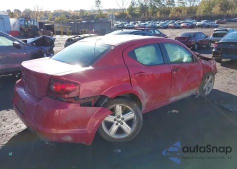 2013 Dodge Avenger Se из США, поврежденный, VIN 1C3CDZABXDN681707